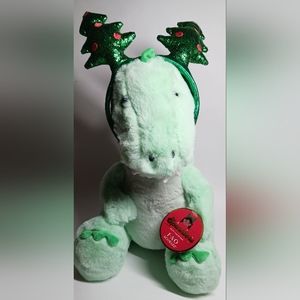 12" Plush Dinosaur with Removable Tree Headband